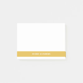 Eenvoudig Minimaal Geel Modern Kleurblok  Post-it® Notes
