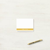 Eenvoudig Minimaal Geel Modern Kleurblok Post-it® Notes (Op bureau)