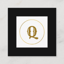 eenvoudig minimaal goudmonogram op maat van modern