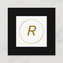 eenvoudig minimaal goudmonogram op maat van modern