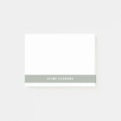 Eenvoudig, minimaal, groen, modern kleurenblok post-it® notes (Voorkant)