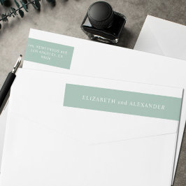 Eenvoudig minimaal groen retouradres