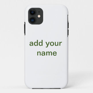Eenvoudig minimaal groen voeg je tekst naam foto t Case-Mate iPhone case