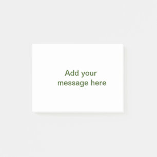 Eenvoudig minimaal groen voeg je tekst naam foto t post-it® notes