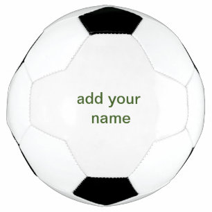 Eenvoudig minimaal groen voeg je tekst naam foto t voetbal