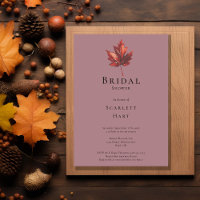 Eenvoudig minimaal Herfst Leaf Mauve Vrijgezellenf