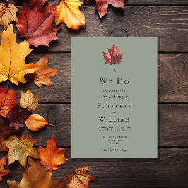 Eenvoudig minimaal Herfst Leaf Sage Groen We Doen  Kaart