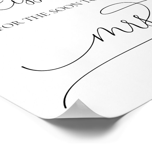 Eenvoudig minimaal hoeveel Kisses Vrijgezellenfees Poster (Hoek)