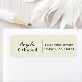 Eenvoudig, minimaal, informeel Casual beige reinig Etiket