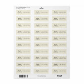 Eenvoudig, minimaal, informeel Casual beige reinig Etiket (Full Sheet)