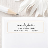 Eenvoudig, minimaal, informeel Casual Cream-label Etiket (Insitu)