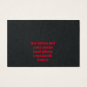 eenvoudig minimaal je eigen logo-oorkaartje toevoe visitekaartje (Achterkant)