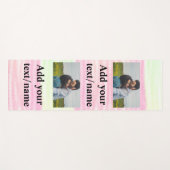 eenvoudig minimaal jouw naam foto waterverf yoga t yogamat (Voorkant (horizontaal))