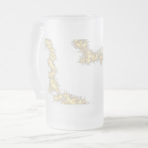 eenvoudig minimaal jouw naam MONOGRAM GROOMSME toe Matglas Bierpul