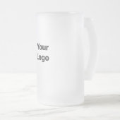 eenvoudig minimaal jouw naam MONOGRAM GROOMSME toe Matglas Bierpul (Voorkant rechts)