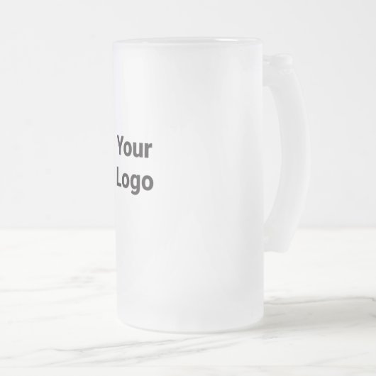 eenvoudig minimaal jouw naam MONOGRAM GROOMSME toe Matglas Bierpul (Voorkant rechts)