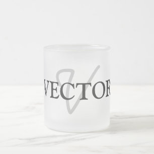 eenvoudig minimaal jouw naam MONOGRAM GROOMSME toe Matglas Koffiemok