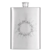 eenvoudig minimaal jouw naam MONOGRAM GROOMSMEN Fl Flacon (Voorkant)