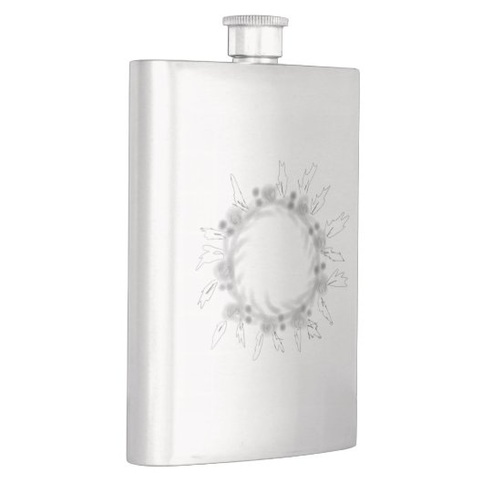 eenvoudig minimaal jouw naam MONOGRAM GROOMSMEN Fl Flacon (Rechts)