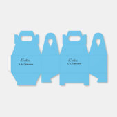 Eenvoudig minimaal jouw naam tekst plaatsen stadsa bedankdoosjes (Uitgevouwen)