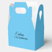 Eenvoudig minimaal jouw naam tekst plaatsen stadsa bedankdoosjes (Geopend)