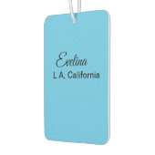 Eenvoudig minimaal jouw naam tekst plaatsen stadsa luchtverfrisser (Links)