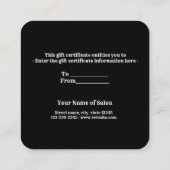 eenvoudig minimaal jouw naam tekstadres logo dis t contactkaartje (Achterkant)