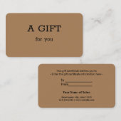 eenvoudig minimaal jouw naam tekstadres logo dis t contactkaartje (Voorkant / Achterkant)