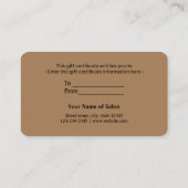 eenvoudig minimaal jouw naam tekstadres logo dis t contactkaartje (Achterkant)