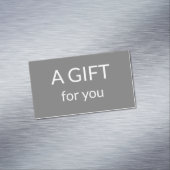 eenvoudig minimaal jouw naam tekstadres logo dis t magnetisch visitekaartje (Voorbeeld)