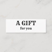 eenvoudig minimaal jouw naam tekstadres logo dis t mini visitekaartje (Voorkant)