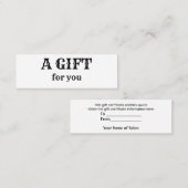 eenvoudig minimaal jouw naam tekstadres logo dis t mini visitekaartje (Voorkant / Achterkant)