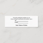 eenvoudig minimaal jouw naam tekstadres logo dis t mini visitekaartje (Achterkant)