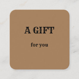 eenvoudig minimaal jouw naam tekstadres logo dis t vierkante visitekaartje