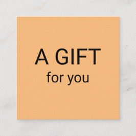 eenvoudig minimaal jouw naam tekstadres logo dis t vierkante visitekaartje