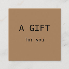 eenvoudig minimaal jouw naam tekstadres logo dis t vierkante visitekaartje