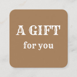 eenvoudig minimaal jouw naam tekstadres logo dis t vierkante visitekaartje