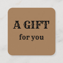 eenvoudig minimaal jouw naam tekstadres logo dis t vierkante visitekaartje