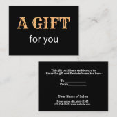 eenvoudig minimaal jouw naam tekstadres logo dis t visitekaartje (Voorkant / Achterkant)