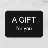 eenvoudig minimaal jouw naam tekstadres logo dis t visitekaartje (Voorkant)