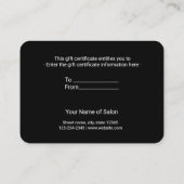 eenvoudig minimaal jouw naam tekstadres logo dis t visitekaartje (Achterkant)