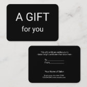 eenvoudig minimaal jouw naam tekstadres logo dis t visitekaartje (Voorkant / Achterkant)