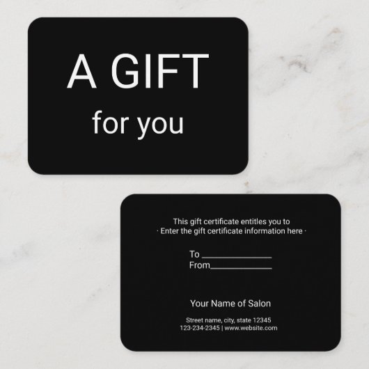 eenvoudig minimaal jouw naam tekstadres logo dis t visitekaartje (Voorkant / Achterkant)