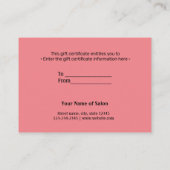 eenvoudig minimaal jouw naam tekstadres logo dis t visitekaartje (Achterkant)