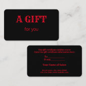 eenvoudig minimaal jouw naam tekstadres logo dis t visitekaartje (Voorkant / Achterkant)