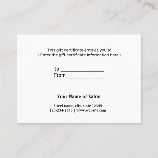 eenvoudig minimaal jouw naam tekstadres logo dis t visitekaartje (Achterkant)