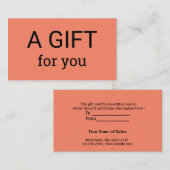 eenvoudig minimaal jouw naam tekstadres logo dis t visitekaartje (Voorkant / Achterkant)