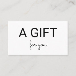 eenvoudig minimaal jouw naam tekstadres logo toevo kortingskaartje