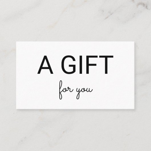 eenvoudig minimaal jouw naam tekstadres logo toevo kortingskaartje (Voorkant)