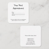 eenvoudig minimaal jouw namen tekst afbeeldingen b afsprakenkaartje (Voorkant / Achterkant)